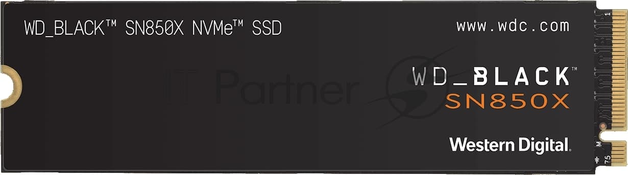 Накопитель SSD WD PCIe 4.0 x4 4000GB WDS400T2X0E Black SN850X M.2 2280
