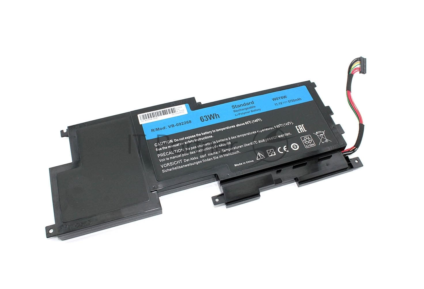 Аккумуляторная батарея для ноутбука Dell XPS 15-L521x,XPS L521x11.1V 5700mAh OEM