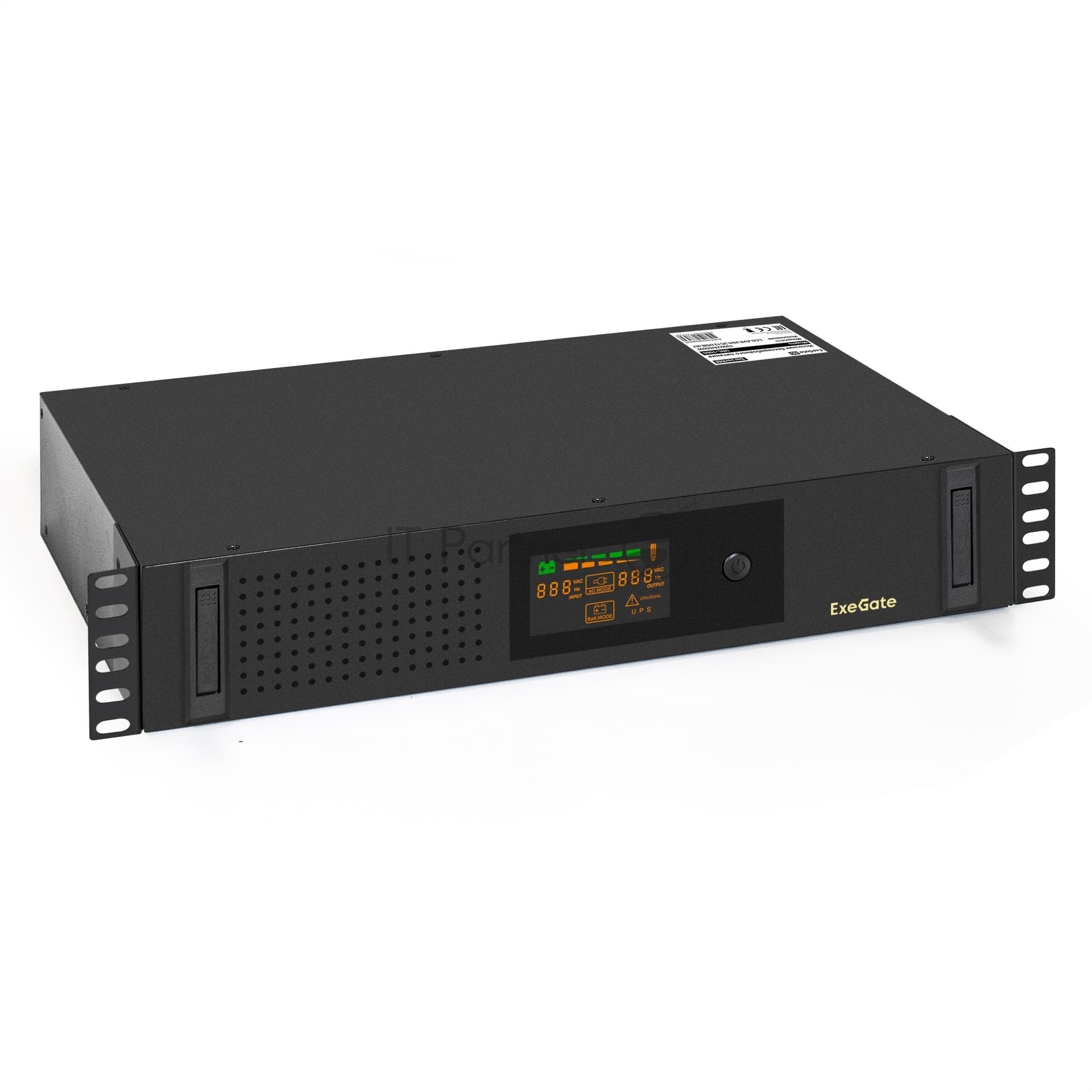 ИБП ExeGate ServerRM UNL-1000.LCD.AVR.2SH.3C13.USB.2U (1000VA/650W, Color LCD, AVR, 2*Schuko+3*C13, (нет платы управления,БЕЗ АКБ) <EX293850RUS>
