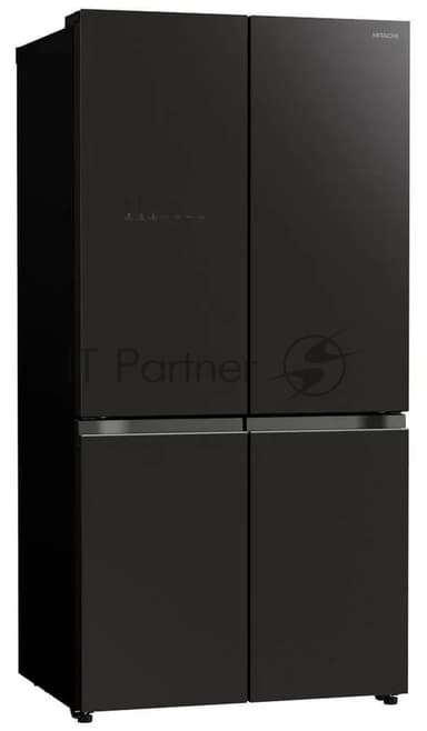 Холодильник Hitachi R-WB720VUC0 GMG серый стекло трехкамерный инвертер 372/196л морозилка снизу