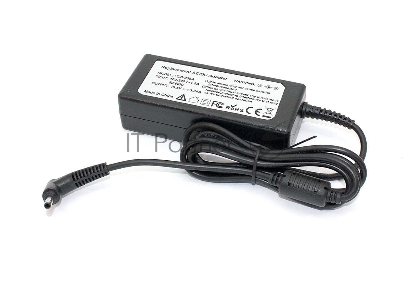 Блок питания (сетевой адаптер) для ноутбуков Dell 19.5V 3.34A 4.0*1.7mm 65W OEM