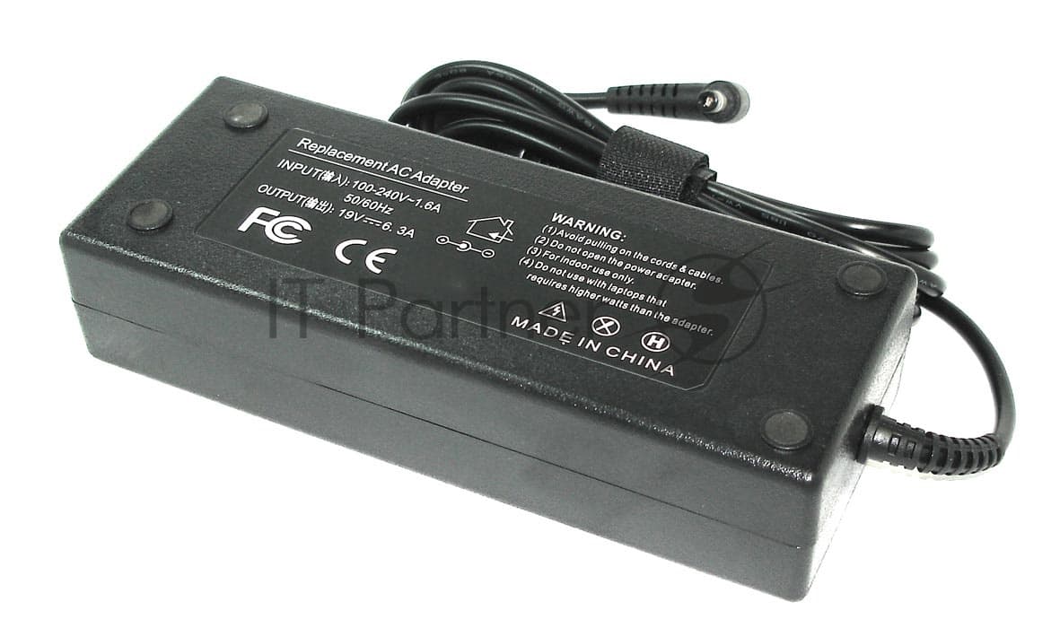 Блок питания (сетевой адаптер) для ноутбуков Delta 19V 6.32A 5.5x2.5 REPLACEMENT
