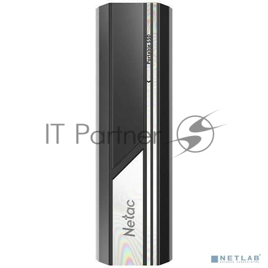 Внешний SSD Netac ZX10, 500 Gb, USB 3.2 Gen 2 Type-C, R/W 1050/1050, черный