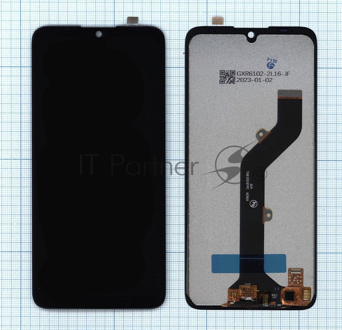 Дисплей для Tecno Pop 5 черный