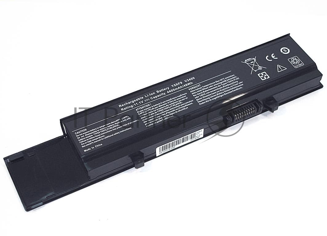 Аккумуляторная батарея для ноутбука Dell V3400 11.1V 5200mAh черный OEM