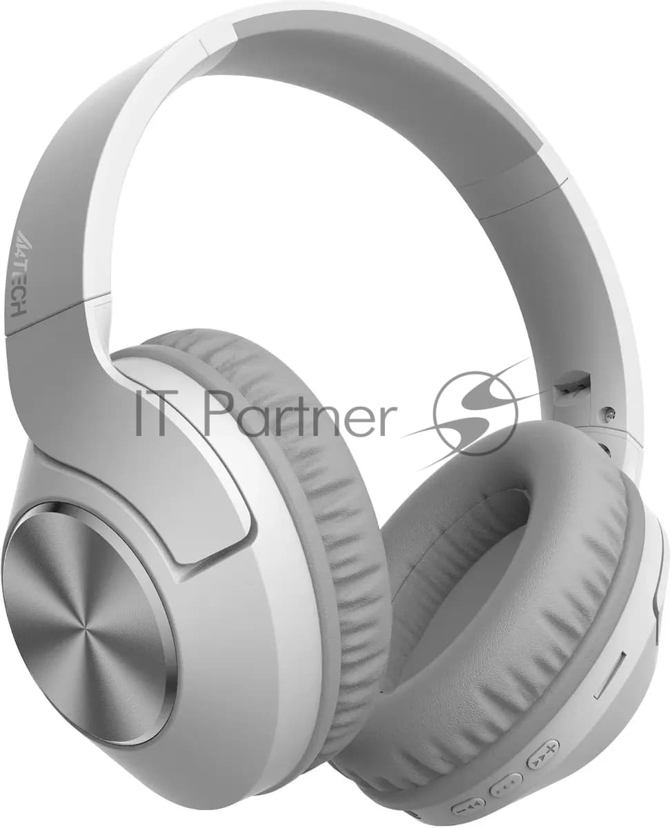 Гарнитура A4Tech 2Drumtek BH300 серебристый, беспроводная + проводная, Bluetooth, до 35 ч