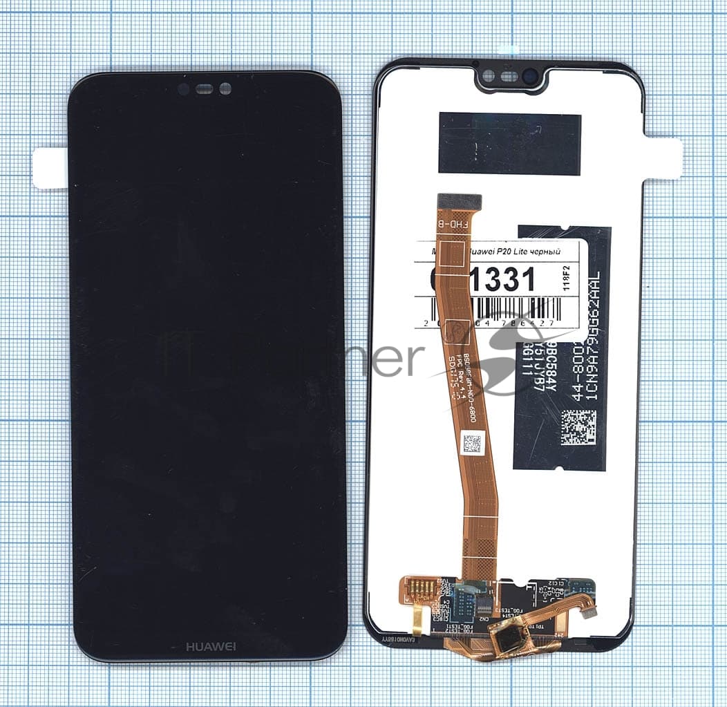 Дисплей для Huawei P20 Lite черный (COF)