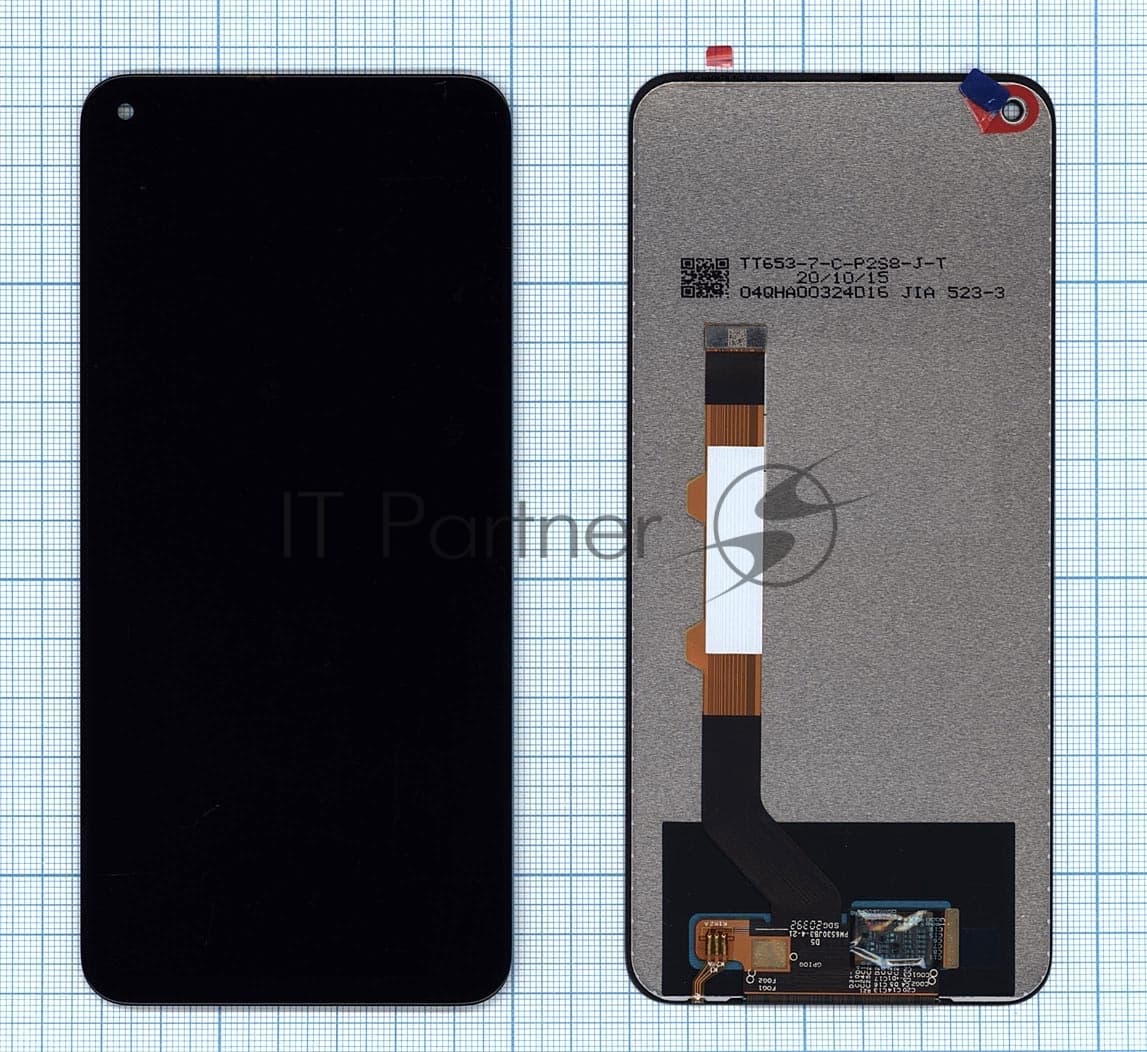 Дисплей для Xiaomi Redmi Note 9T в сборе с тачскрином черный