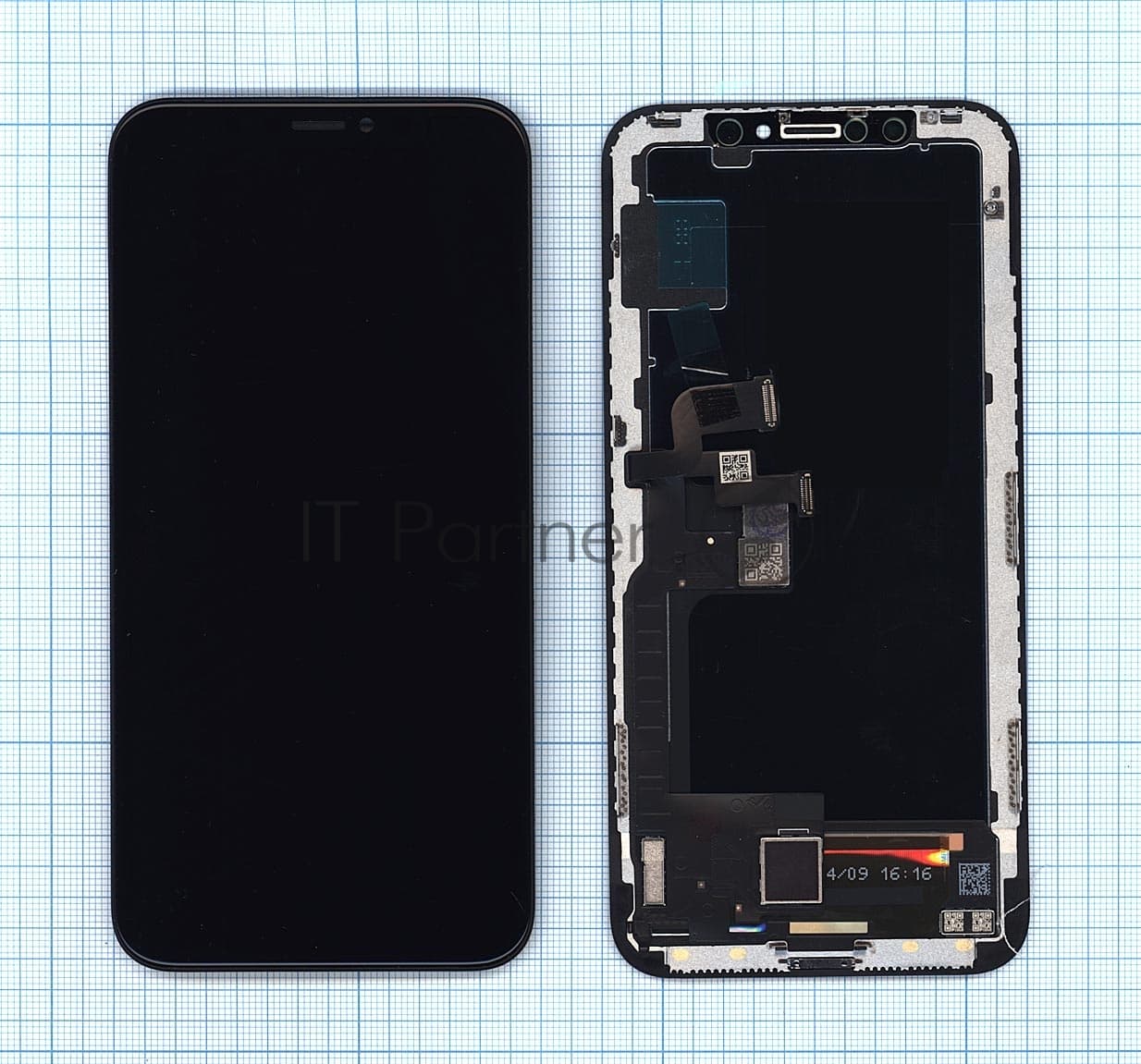 Дисплей для Apple iPhone X в сборе с тачскрином (OLED HE) черный
