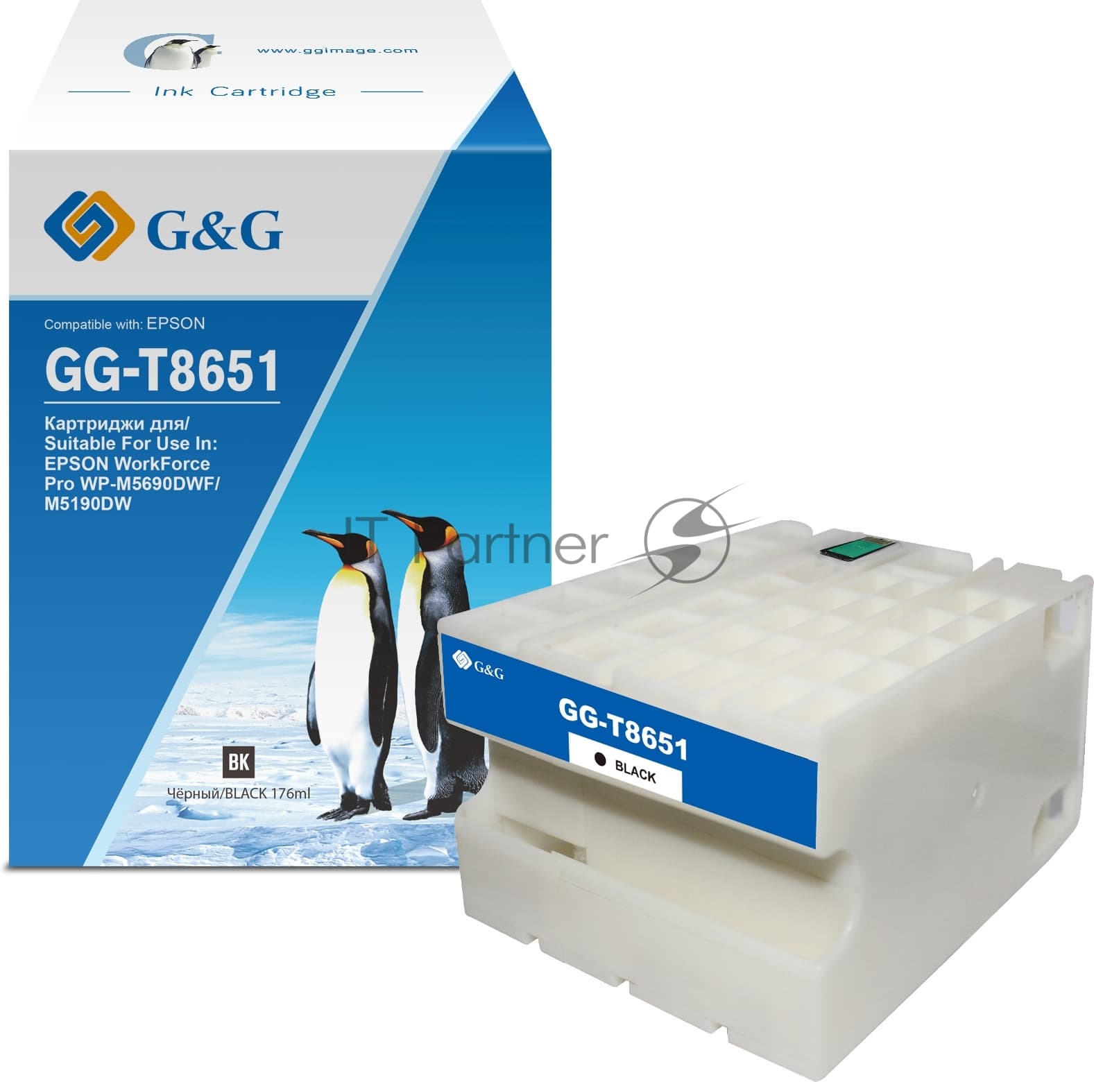 G&G Картридж струйный GG-C13T865140 черный 176мл