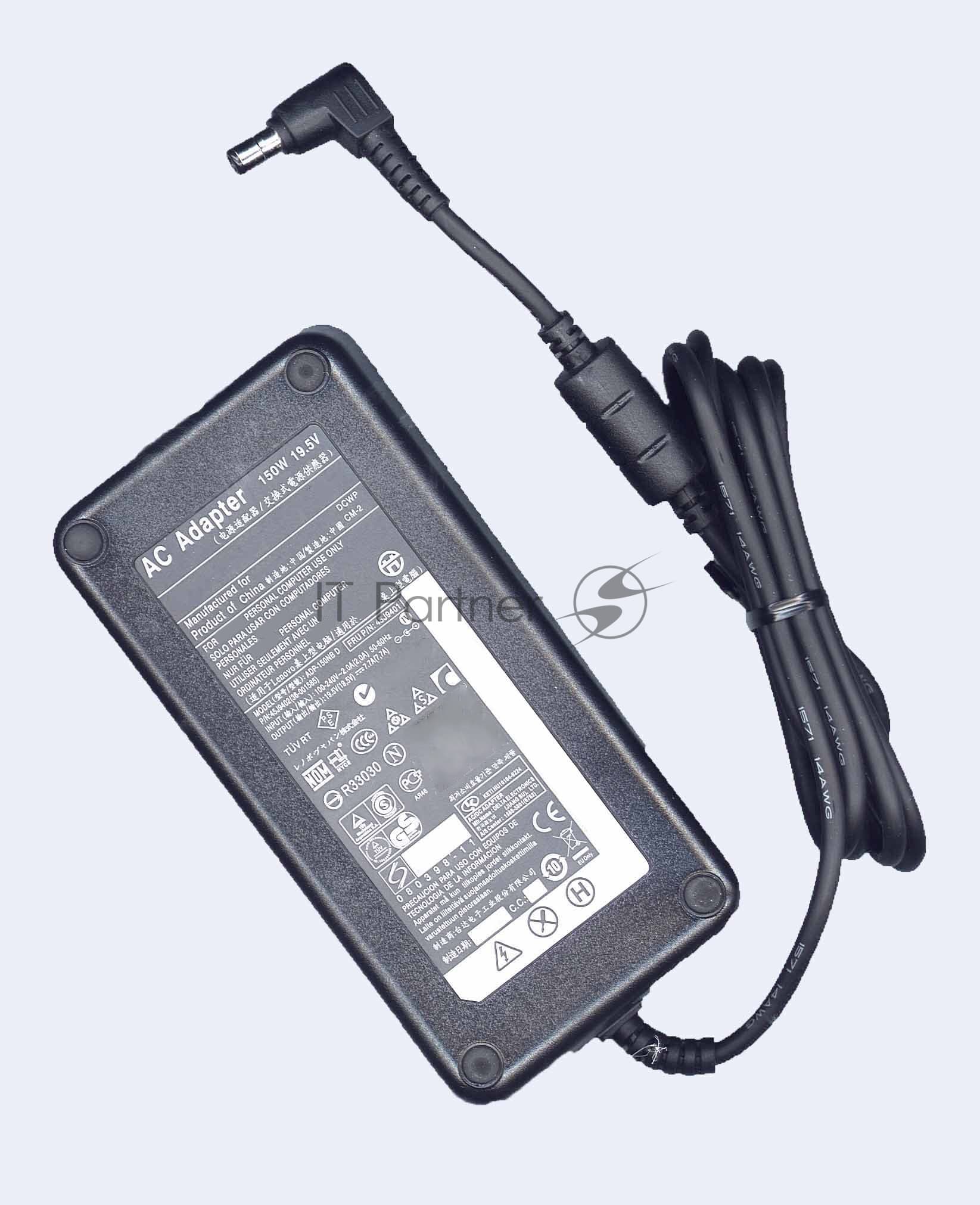 Блок питания (сетевой адаптер) для ноутбуков Lenovo 19.5V 7.7A 6.3х3.0мм 150W