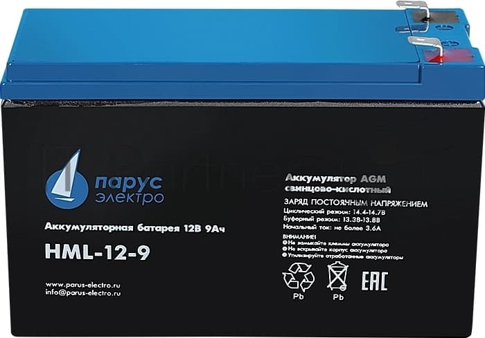 Батарея для ИБП Парус Электро, профессиональная серия HML-12-9