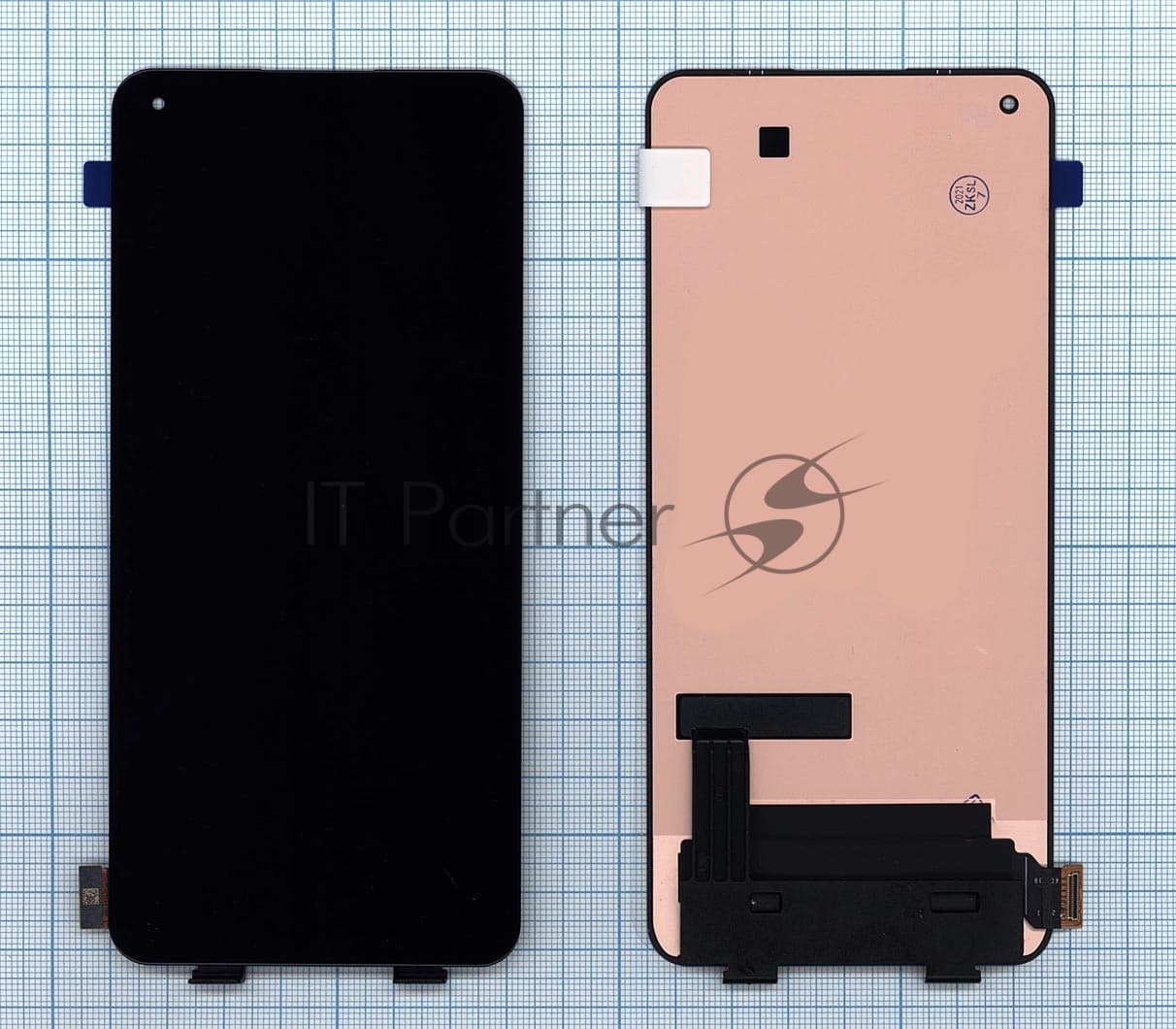 Дисплей для Xiaomi Mi 11 Lite в сборе с тачскрином черный