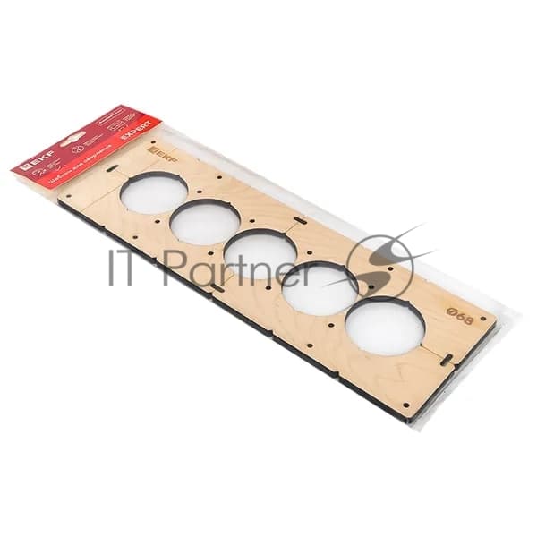 Шаблон для подрозетников EKF Expert sh-d68-5 c 5 отверстиями d 68 мм