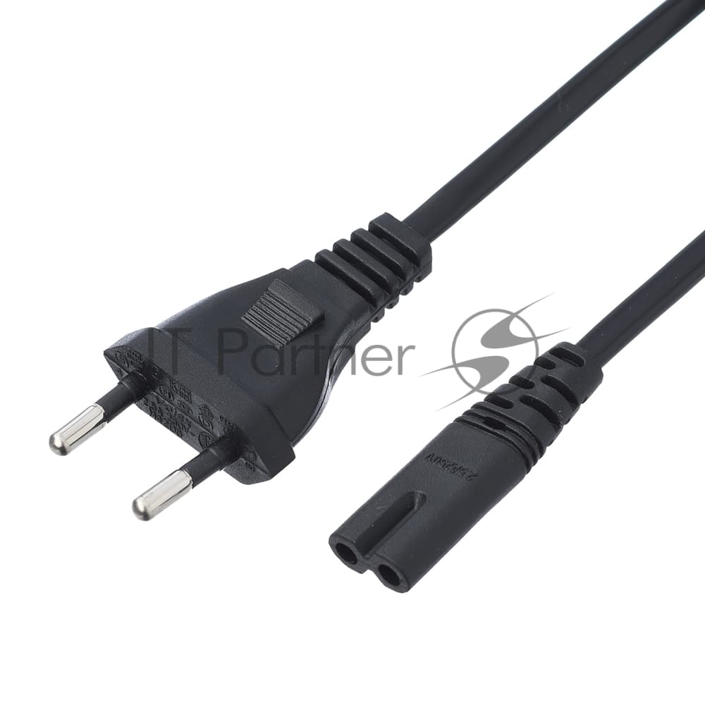 Кабель питания/ Кабель питания GoPower евровилка-C7 (2-pin) 1.8м ПВХ 0.75мм черный (1/300)