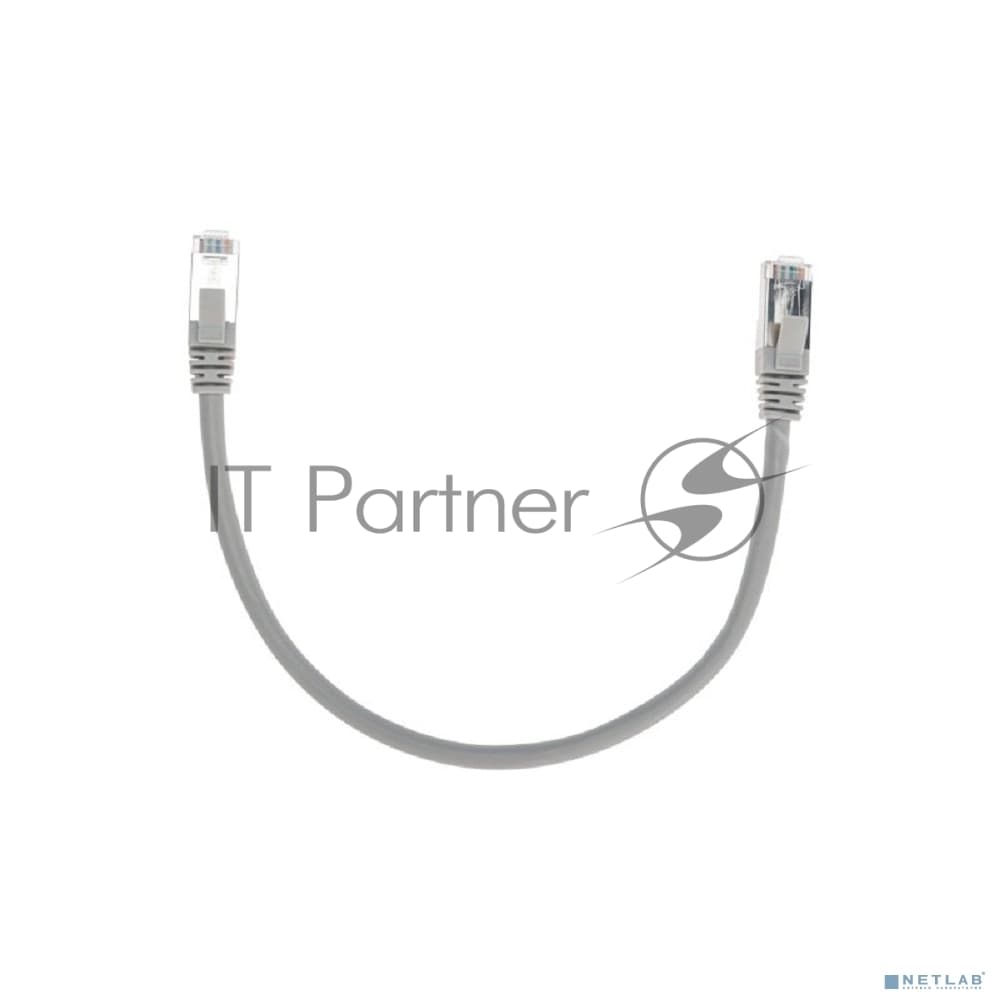 Патч-корд F/UTP Rexant cat.6, RJ45-RJ45, экранированный, 26AWG, LSZH, серый, 0.3 м