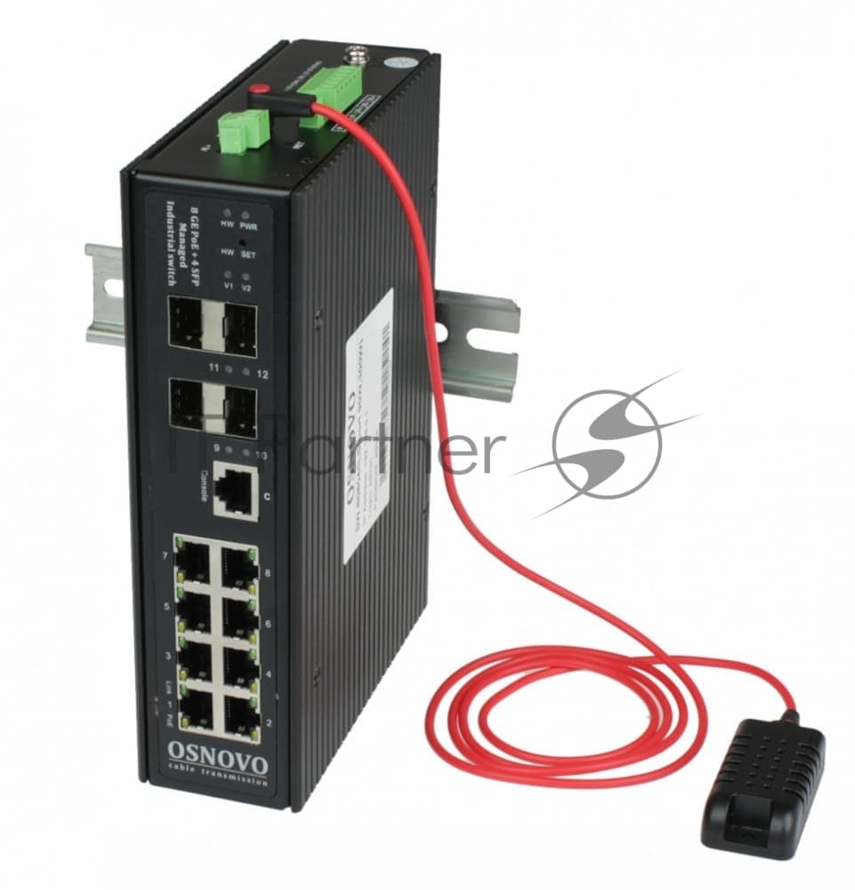 Коммутатор Osnovo SW-80804/ILS SW-80804/ILS(PORT 90W,300W) управляемый
