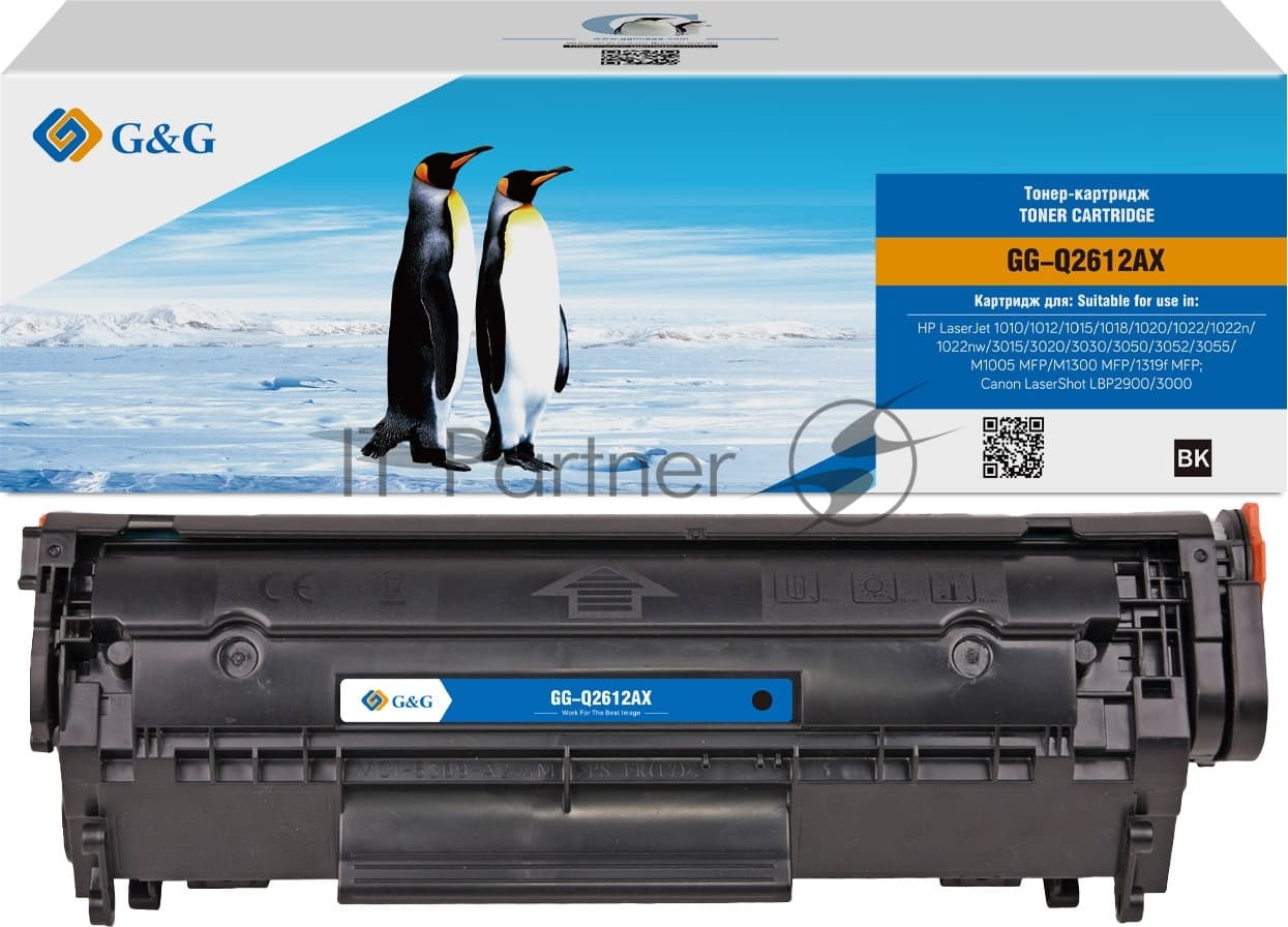 G&G GG-Q2612AX Картридж лазерный черный 3000 страниц для HP LaserJet