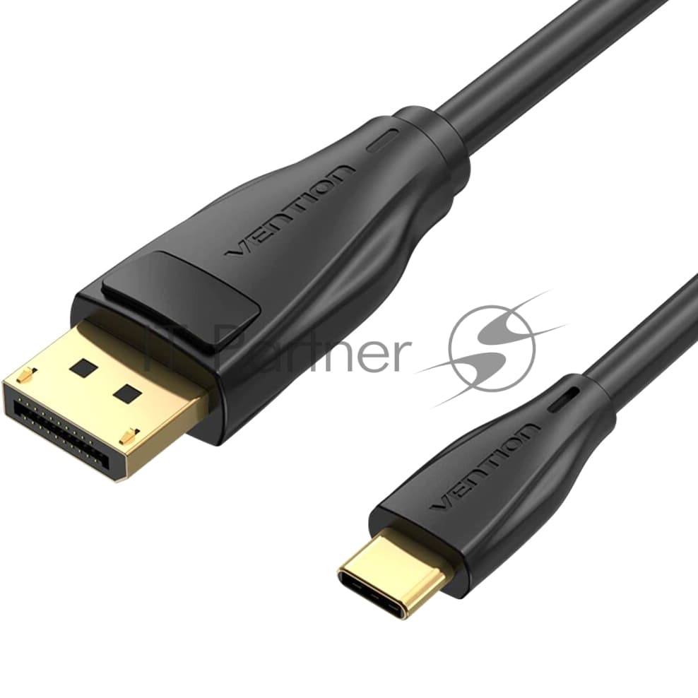 Кабель USB Type-C - DisplayPort, 2м, Vention CGYBH