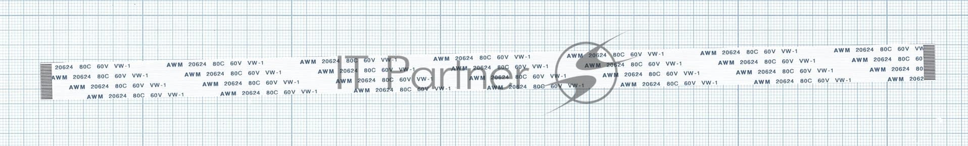 Шлейф универсальный 24pin, шаг 0,8 мм, длина 30 см