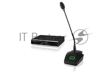 Беспроводная система SL DW Sennheiser SL TS 153 GN-L SET DW-3 EU 506616R с настольным передатчиком SL Tablestand 153-S DW и микрофоном gooseneck MEG 14-40-L B со световым кольцом (3 места)