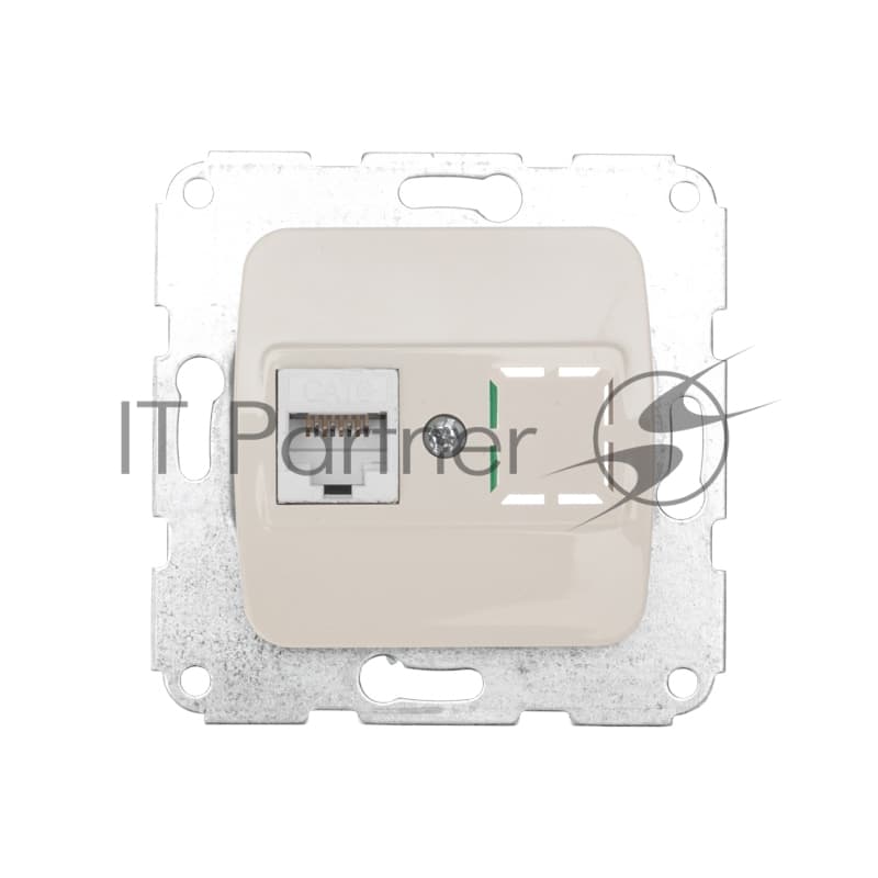 Розетка компьютерная Kranz DEA RJ45 с/у мех. бежевый