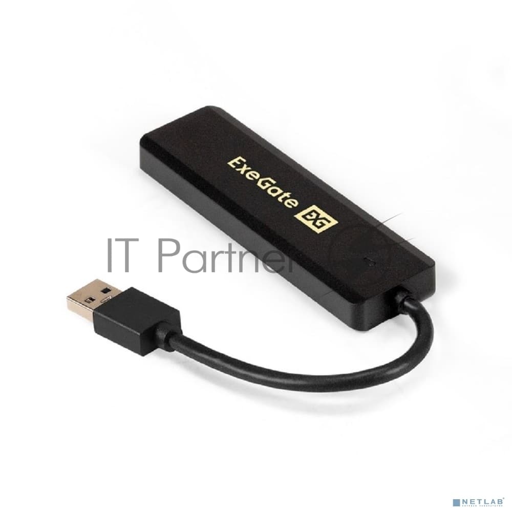 USB-концентратор ExeGate DUB-4P/1, USB 3.0, USB, USB Type-C