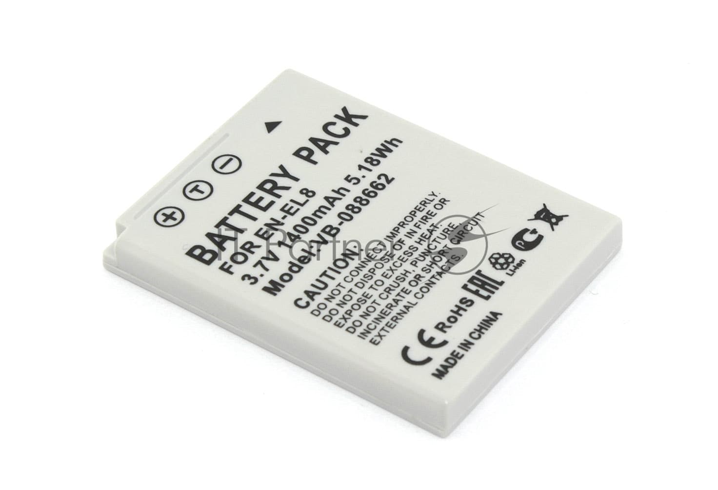 Аккумуляторная батарея для фотоаппарата Nikon Coolpix P1 (EN-EL8) 3.7V 1400mAh