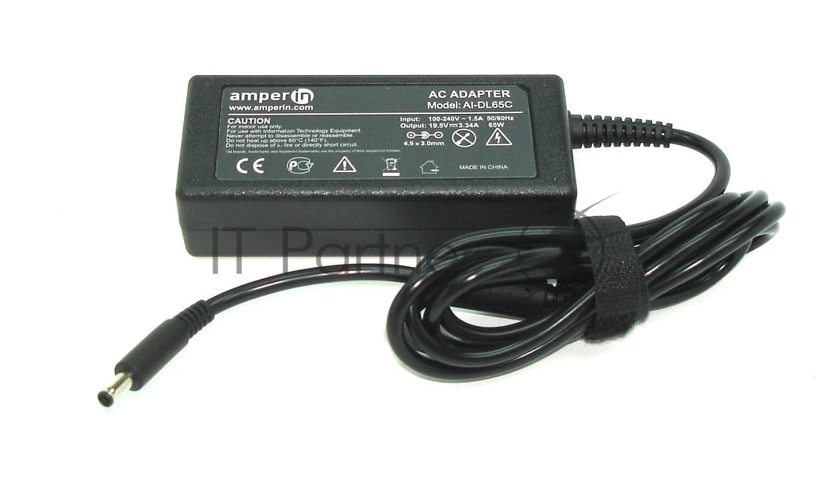 Блок питания (сетевой адаптер) Amperin AI-DL65C для ноутбуков Dell 19.5V 3.34A 4.5х3.0(0.6)мм