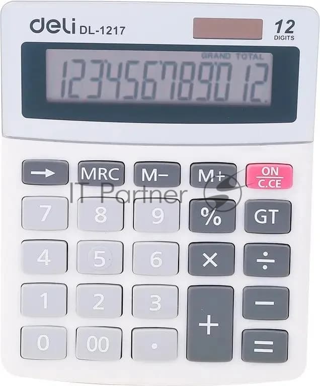 Калькулятор настольный Deli E1217 в ассортименте 12-разр.