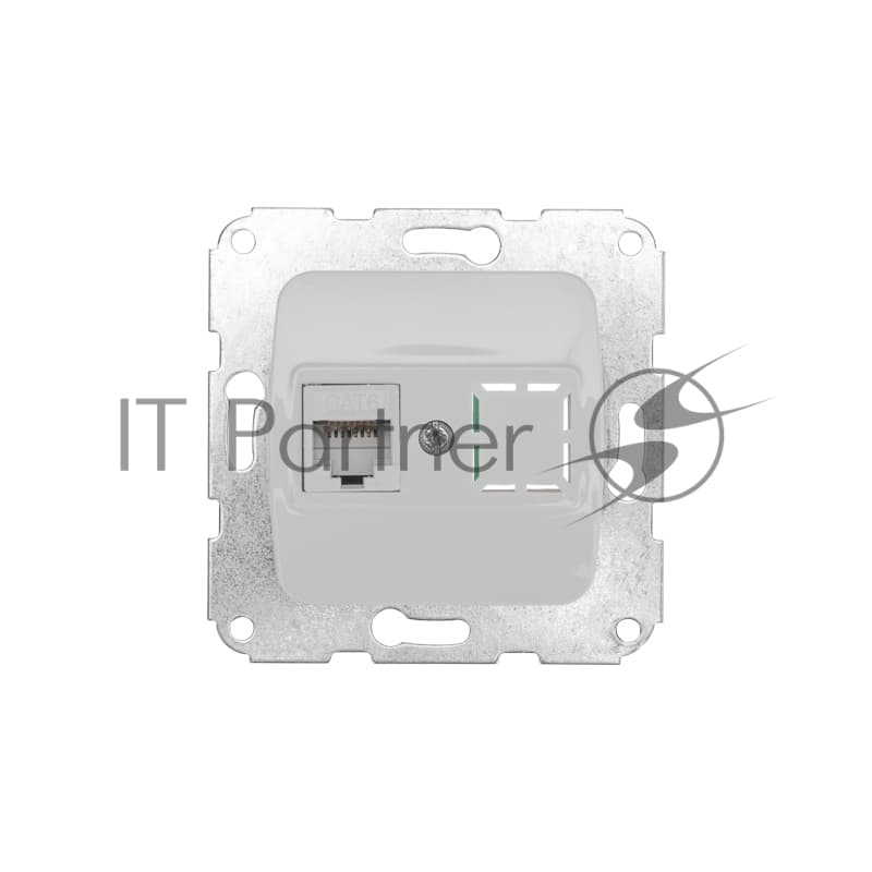 Розетка компьютерная Kranz RJ45 DEA с/у мех. белый