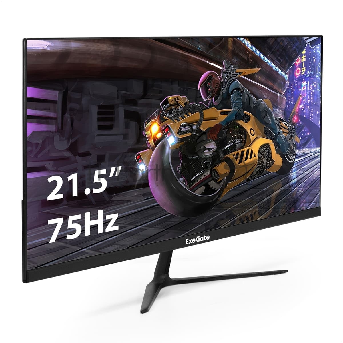Монитор 22" ExeGate ProSmart EV2207 VA 1920x1080, 75 Гц, 5 мс, 16:9, 250 кд/м2, 1xHDMI, 1xVGA, черный