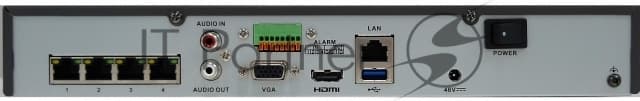 Видеорегистратор IP 4CH 4POE HiWatch DS-N304P(D) HIKVISION