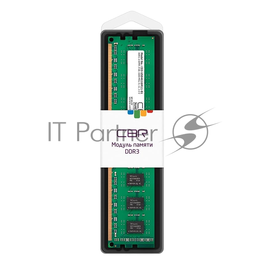 CBR DDR3 DIMM (UDIMM) 4GB CD3-US04G16M11-01 PC3-12800, 1600MHz, CL11, 1.5V