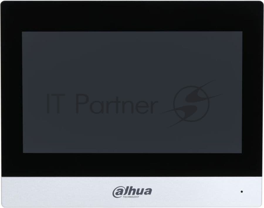 DAHUA DHI-VTH8621KMS-WP Монитор видеодомофона IP 7-и дюймовый с WiFi 2.4ГГц, серебрянный, 1024x600 разрешение, ёмкостной сенсорный экран