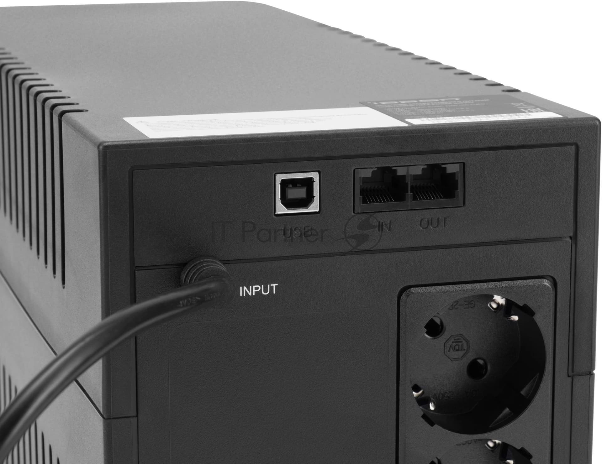 Источник бесперебойного питания Ippon Back Basic 1200 LCD Euro 720Вт 1200ВА черный