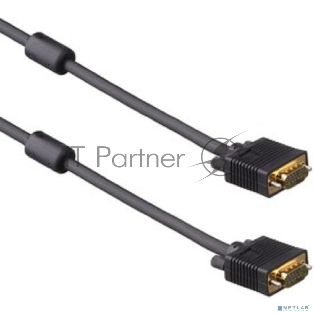 Кабель VGA Pro ExeGate EX-CC-PVGA-15M15M-30.0 (15M/15M, 30м, 2 фильтра, позолоченные контакты, экран)