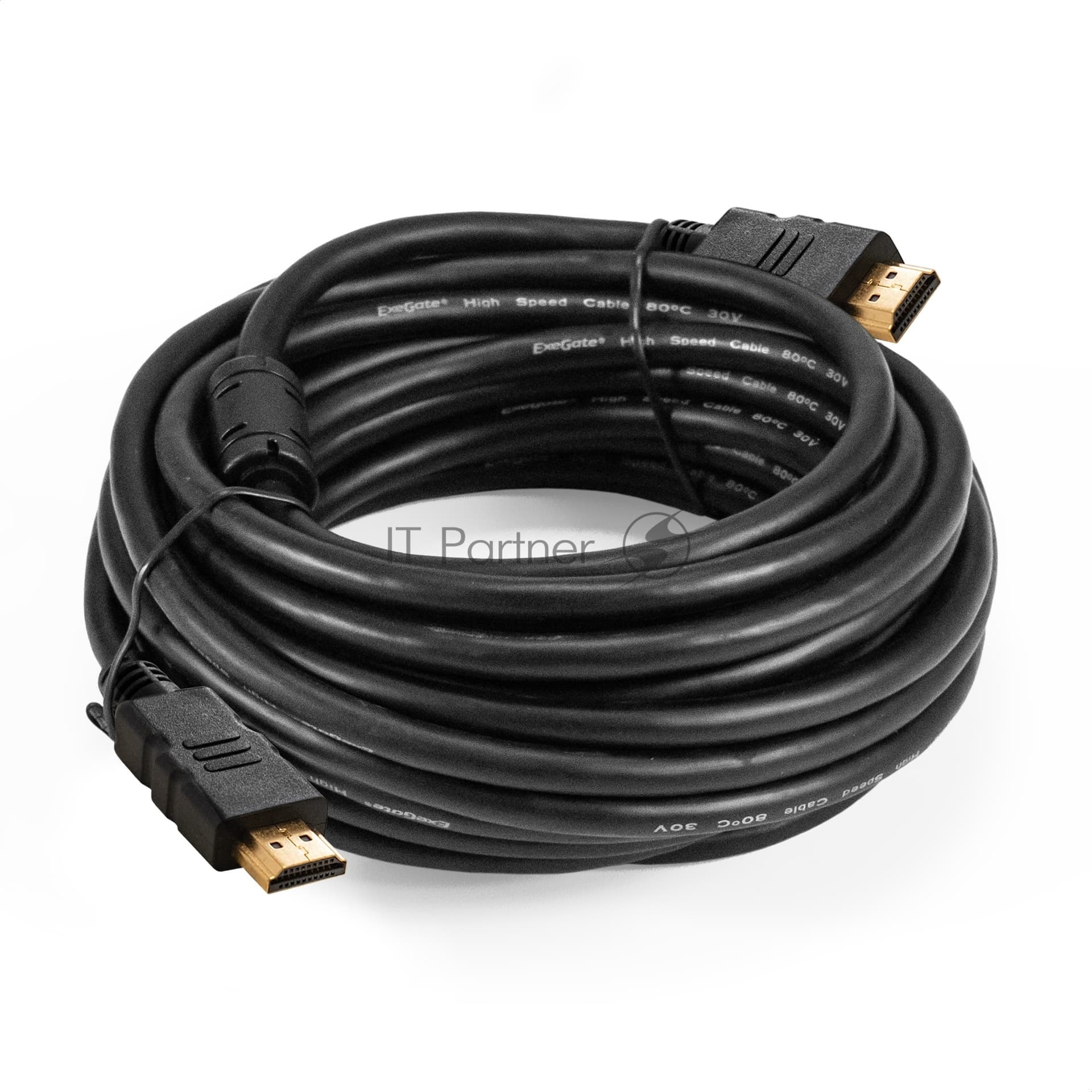 Кабель HDMI ExeGate EX-CC-HDMI-7.5F (19M/19M, 7,5м, v1.4b, ферритовые кольца, позолоченные контакты)
