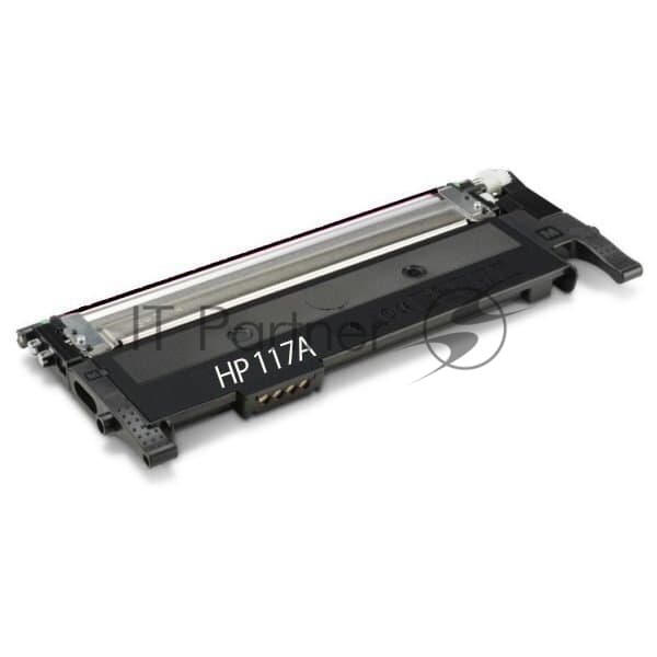 Тонер-картридж G&G, аналог HP W2071A/117A синий 0.7k с чипом