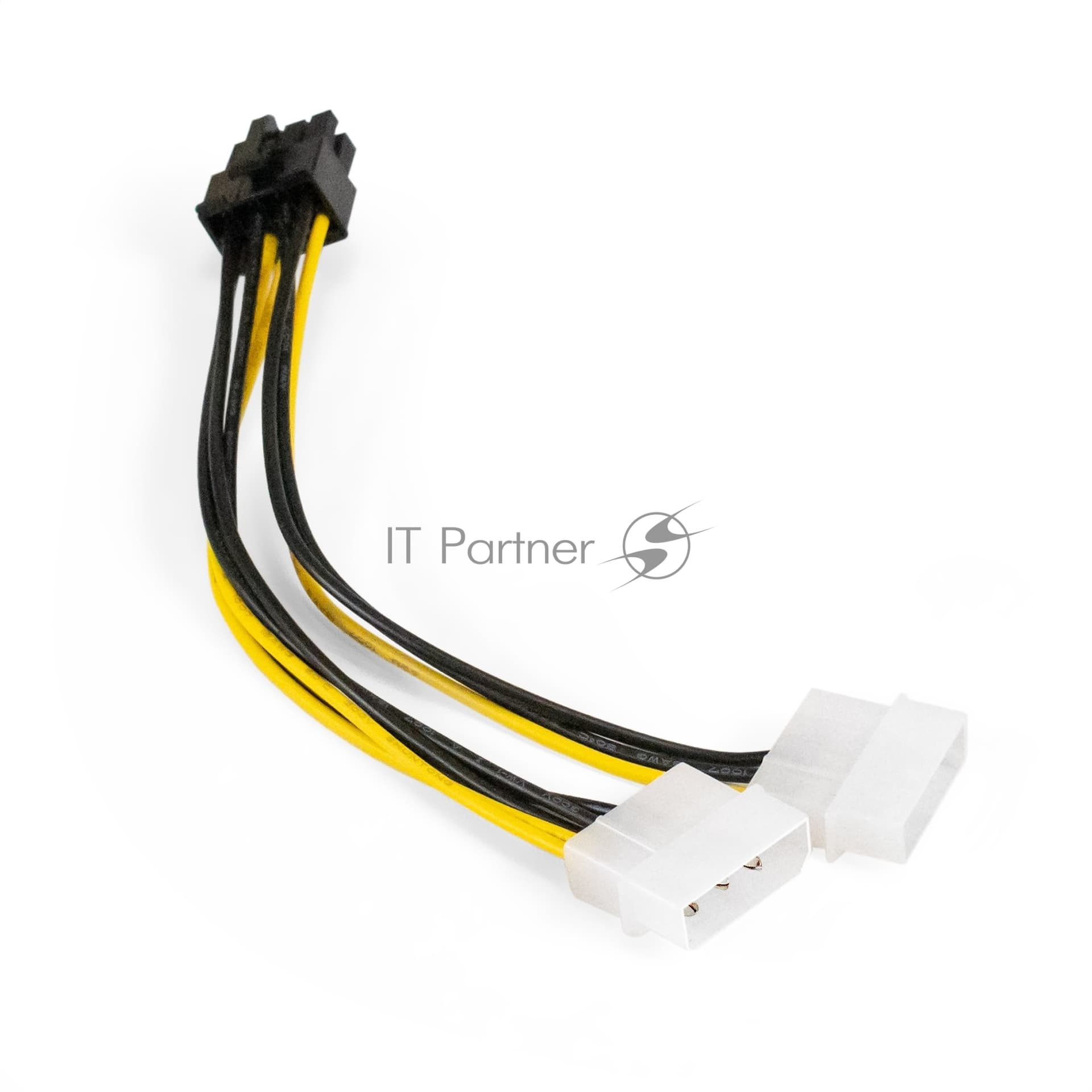 Переходник питания PCI-Express 8pin ExeGate EX-CC-PSU-62 (от 2х разъемов Molex (IDE) блока питания, 0,15м)
