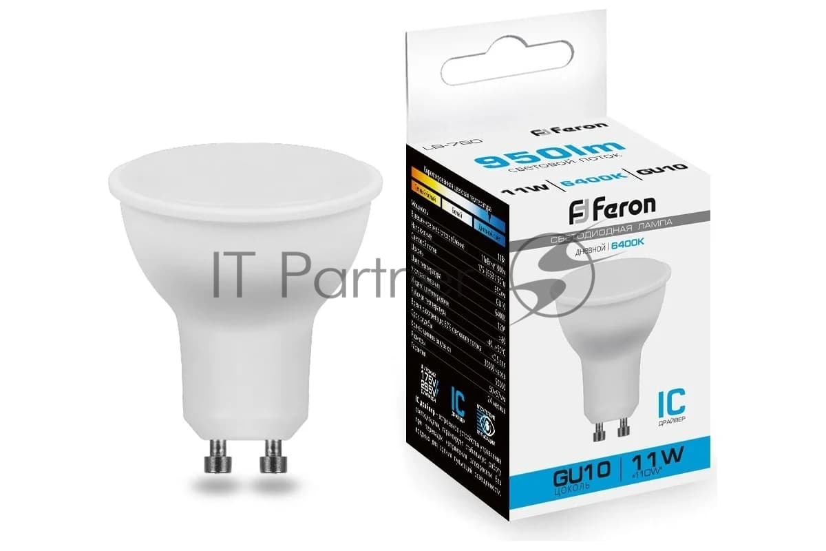 Лампа светодиодная Feron LB-760 11Вт 230В GU10 дневной