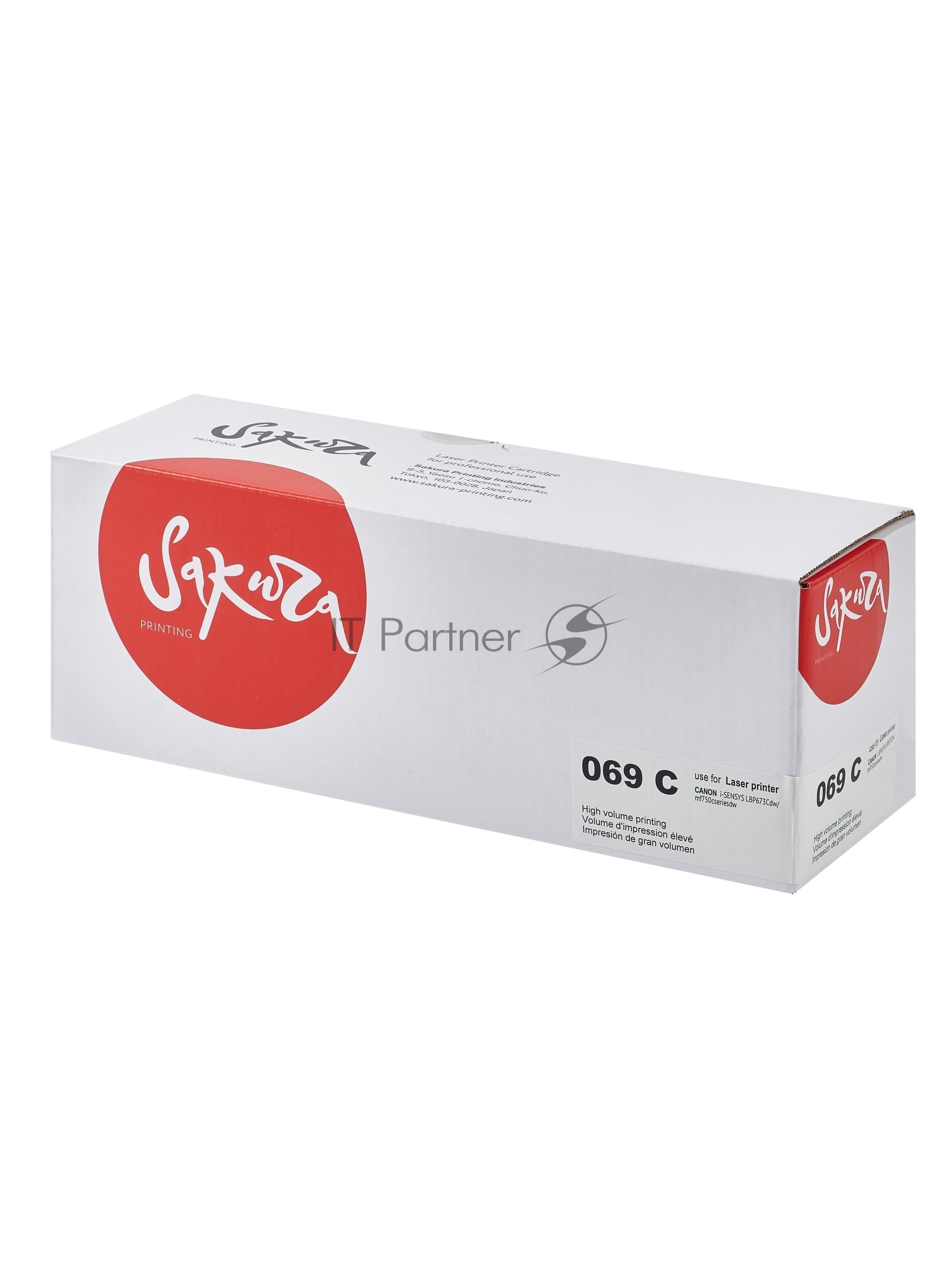 Картридж Sakura 069C ECO (5093C002) для Canon I-Sensys LBP673Cdw/MF750C/MF725, голубой, 1900 к. ECO (чип без счетчика копий)