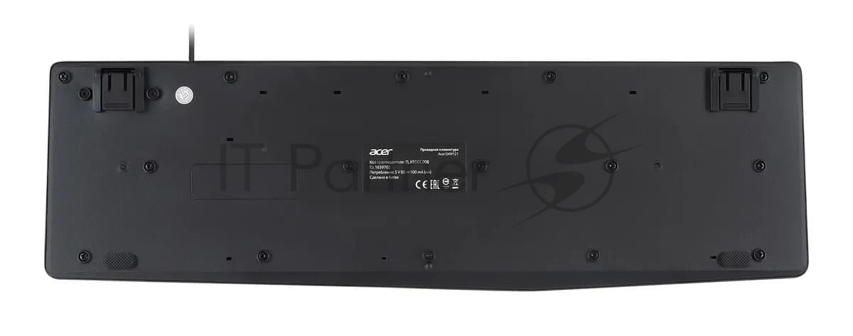 Клавиатура проводная Acer OKW121 (ZL.KBDEE.00B), USB, черный