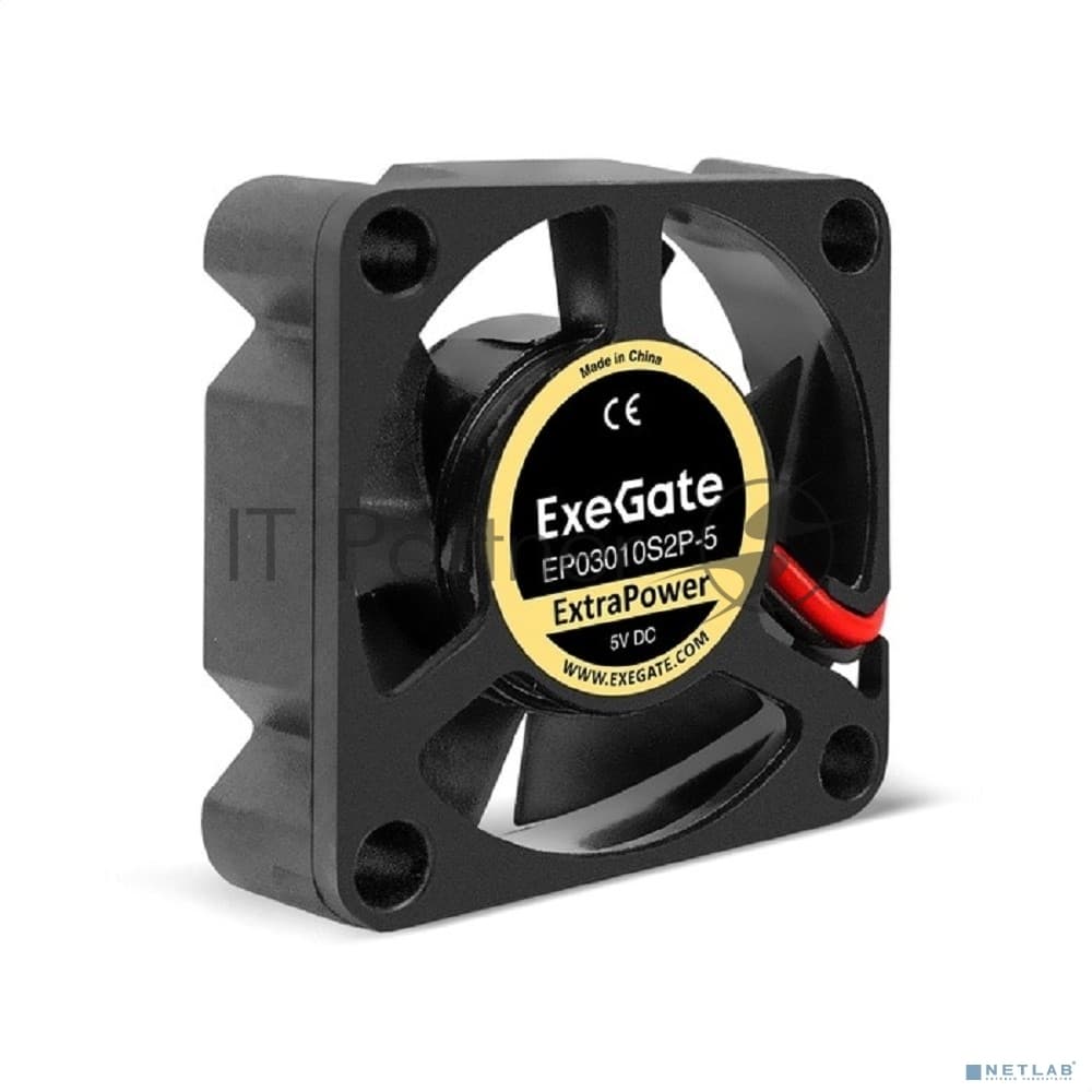 Вентилятор для корпуса ExeGate ExtraPower EP03010S2P-5 черный, 30 мм, 12000 об/мин, 33 дБ, 2 pin