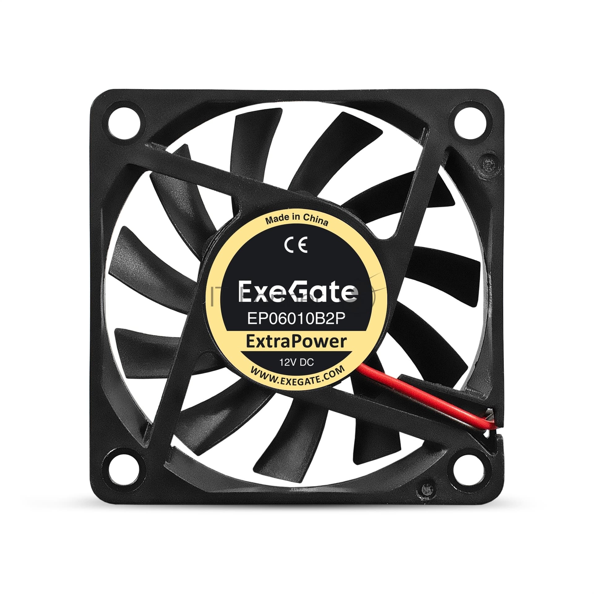 Вентилятор для корпуса ExeGate ExtraPower EP06010B2P черный, 60 мм, 3200 об/мин, 26 дБ, 2 pin