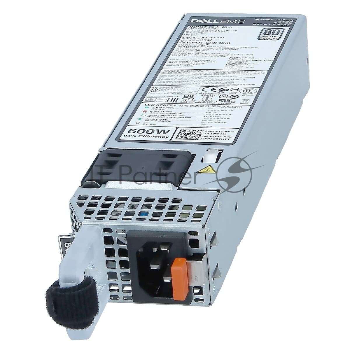 Блок питания Dell <450-AKMP> 600W for R350/R450/R550/R650XS/R660/R750XS/R760XS
