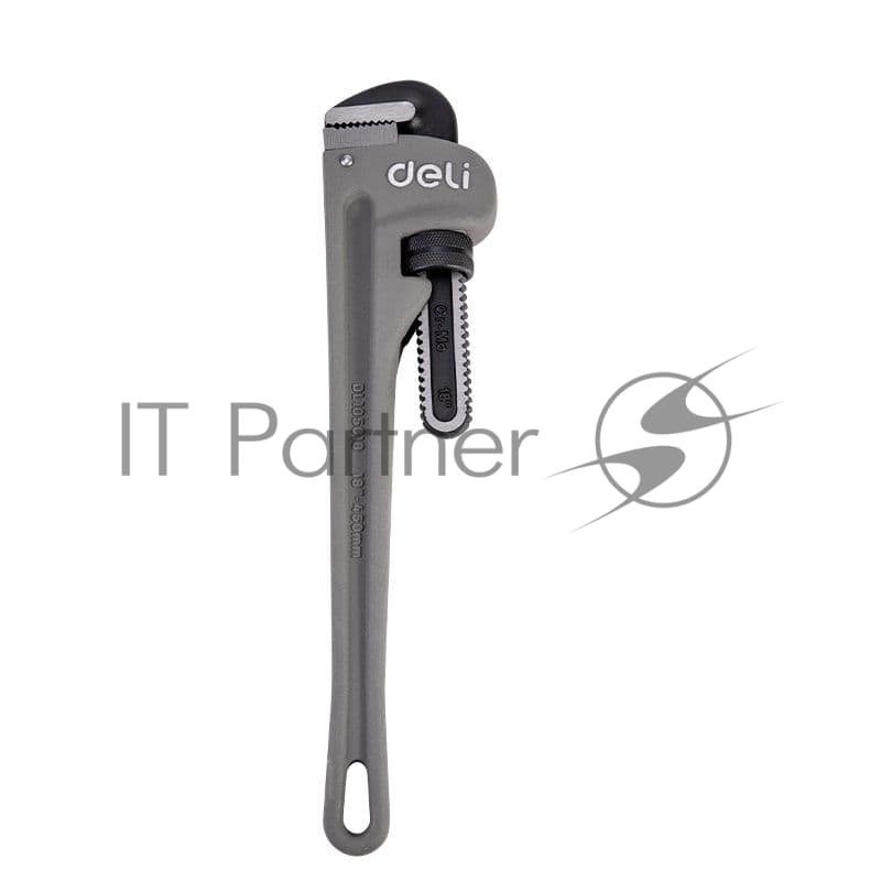 Трубный ключ Стиллсона облегченный Deli DL105018 405мм, максимальное открытие 60мм, Cr-Mo + углеродистая сталь