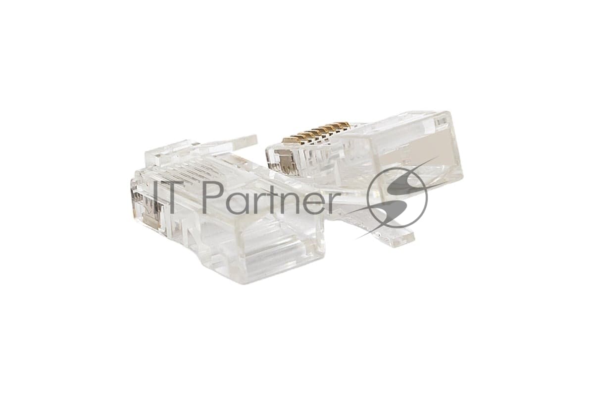 Коннектор RJ-45 TERACOM PRO неэкранированный 8P8C 30мкд Cat.5E универсальный (упак. 10 шт)