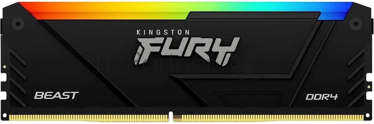 Модуль памяти Kingston 8GB DDR4 3200MHz DIMM FURY Beast Black RGB XMP CL16 1.35V 288-pin Non-ECC