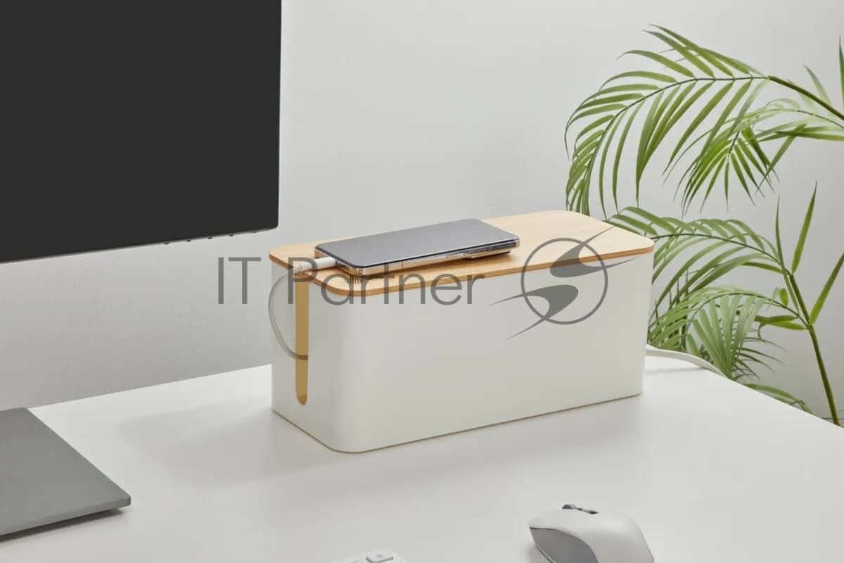 Органайзер Cactus CS-BOX-WH белый/бамбук